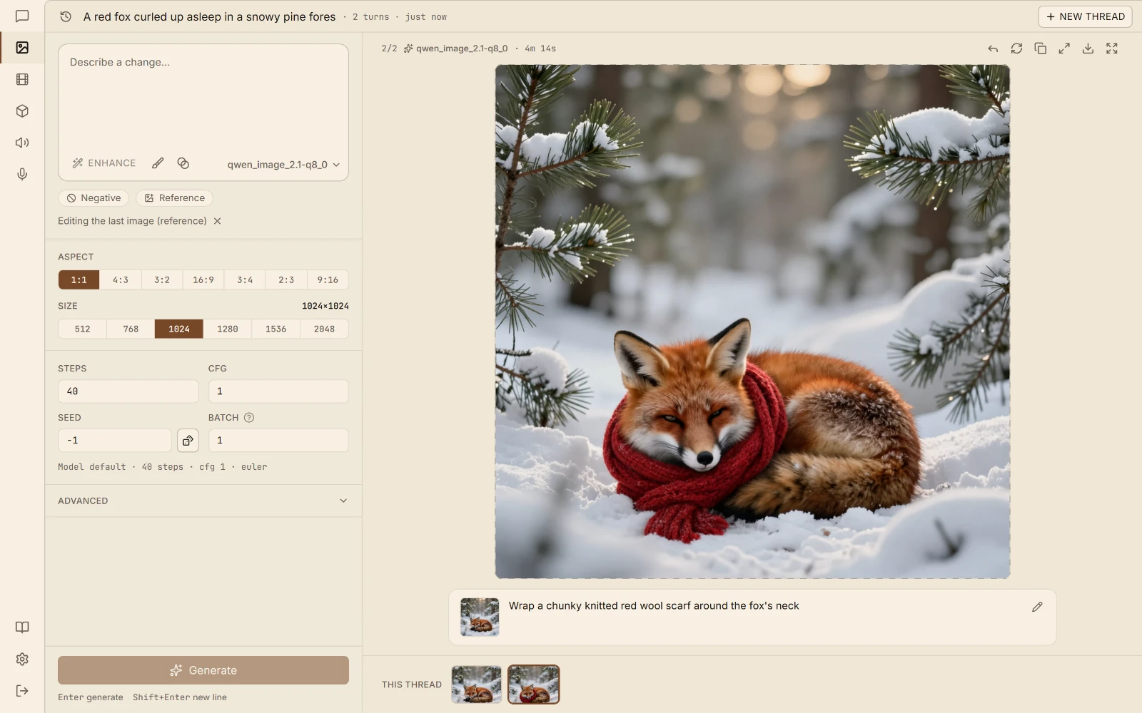 Pictures: Make an image from a description, or change one you already have.