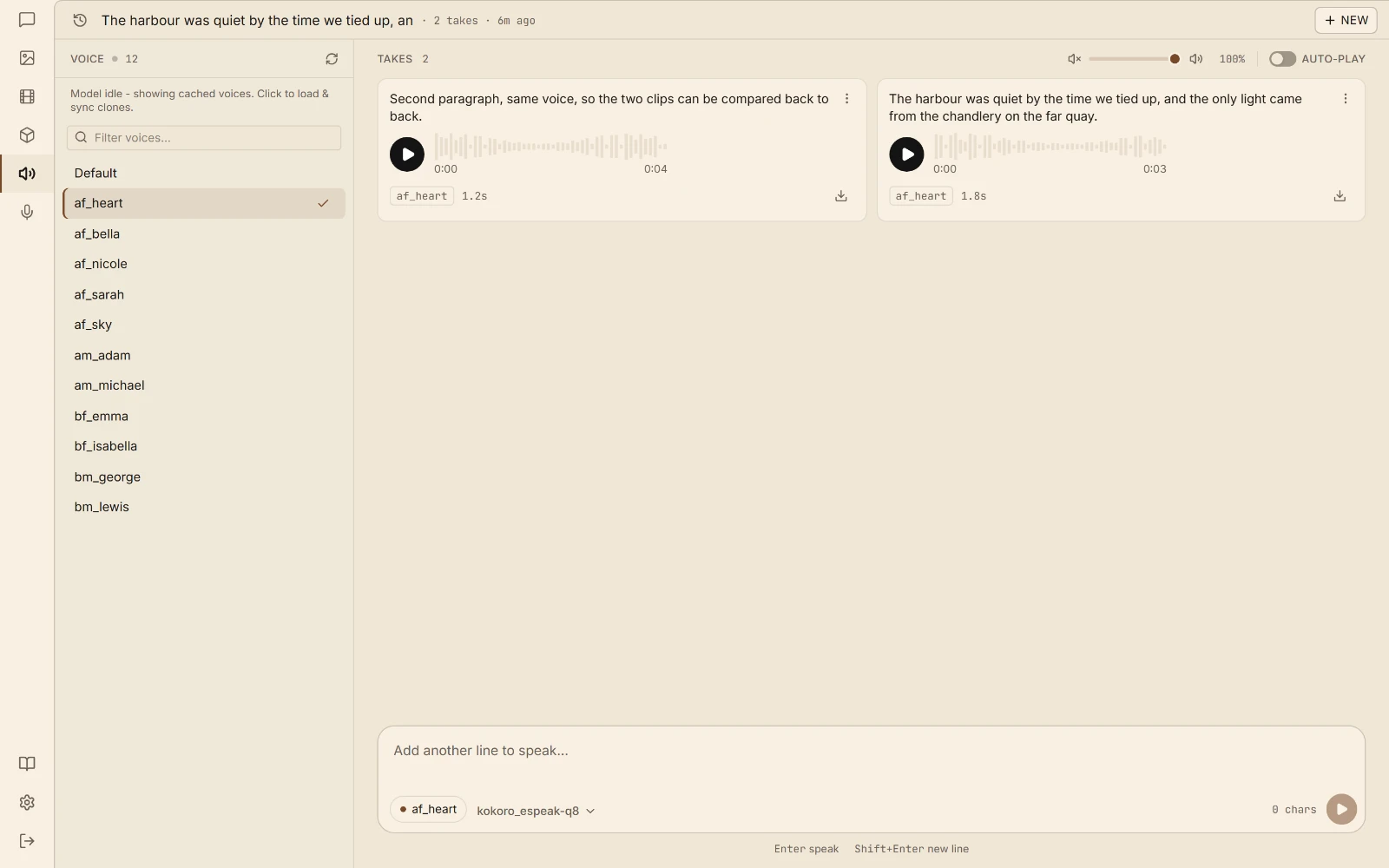 Voice: Have text read aloud, or turn a recording into text.